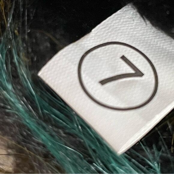 ROUGE HELIUM Colorful Faux Fur Black Suede Ankle Boots 7 - Picture 7 of 8